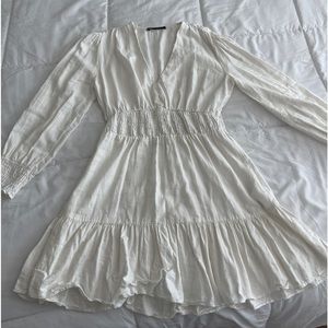 Zara linen blend dress